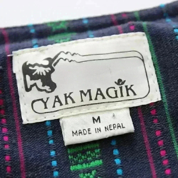 Vintage Yak Magik Women's Medium Wool Silk Artsy Boho Embroidered Beaded Jacket - Picture 8 of 12